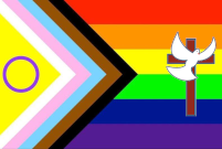 progress pride kreuz taube